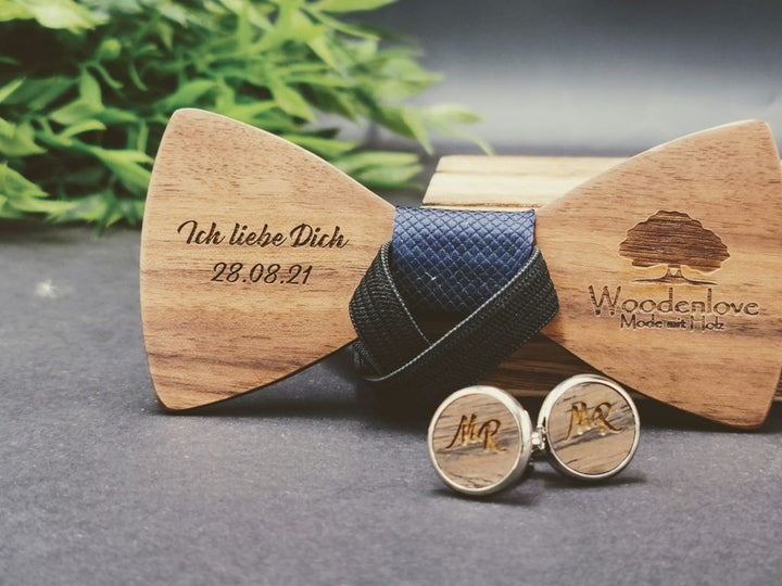 Holzfliege "Kernholz" Dunkel - Woodenlove