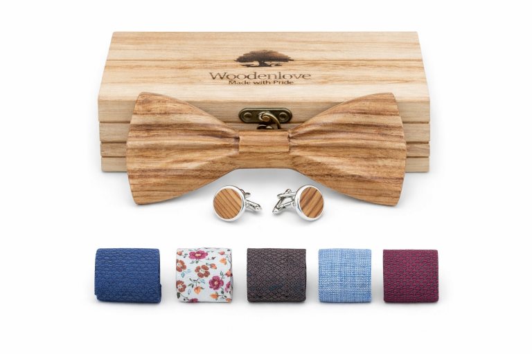 Holzfliege MatchTie - austauschbare Farben - Woodenlove