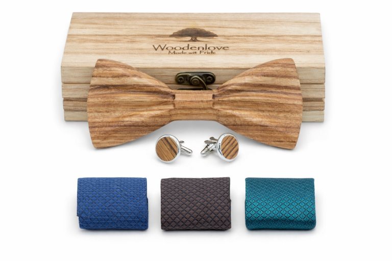 Holzfliege MatchTie - austauschbare Farben - Woodenlove