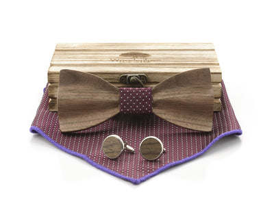 Holzfliege "Windsor" Gravur - Woodenlove