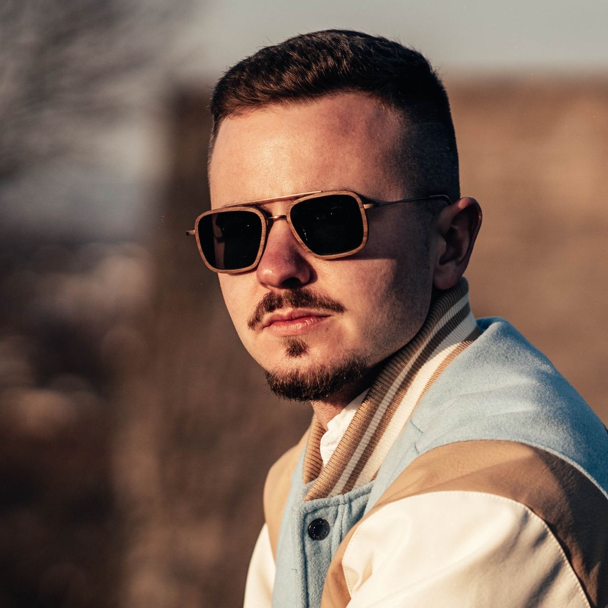 Sonnenbrille "HolzWrap" Walnuss - Woodenlove