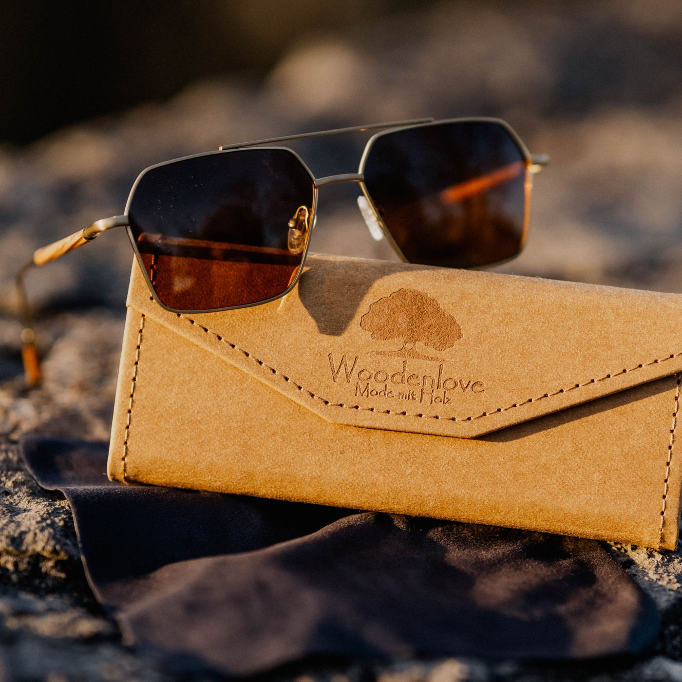 Sonnenbrille "SommerSicht" Walnuss - Woodenlove