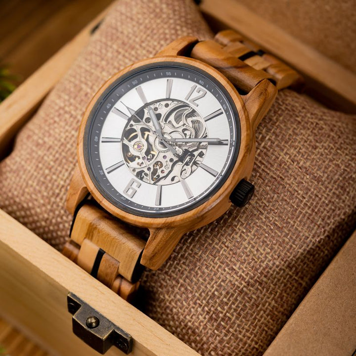 Automatikuhr Athen - Olive - Woodenlove