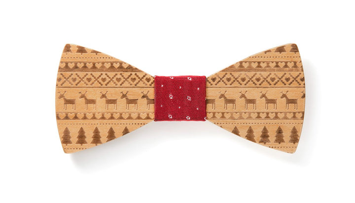 Rote weihnachtliche Holzfliege