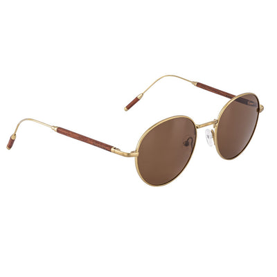 Hochwertige Sonnenbrille aus Titan und Rosenholz von Woodenlove